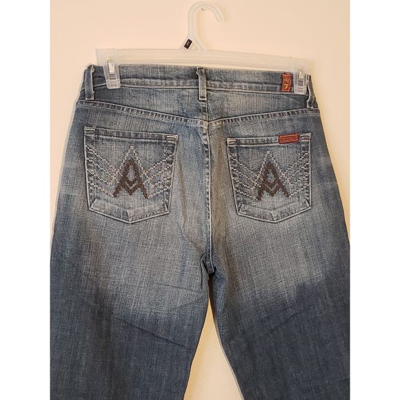 Women's, 7 For All Mankind, 30, 30W x 37L, Light Blue - Picture 4 of 6